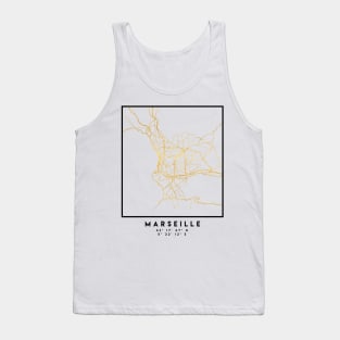 MARSEILLE FRANCE CITY STREET MAP ART Tank Top